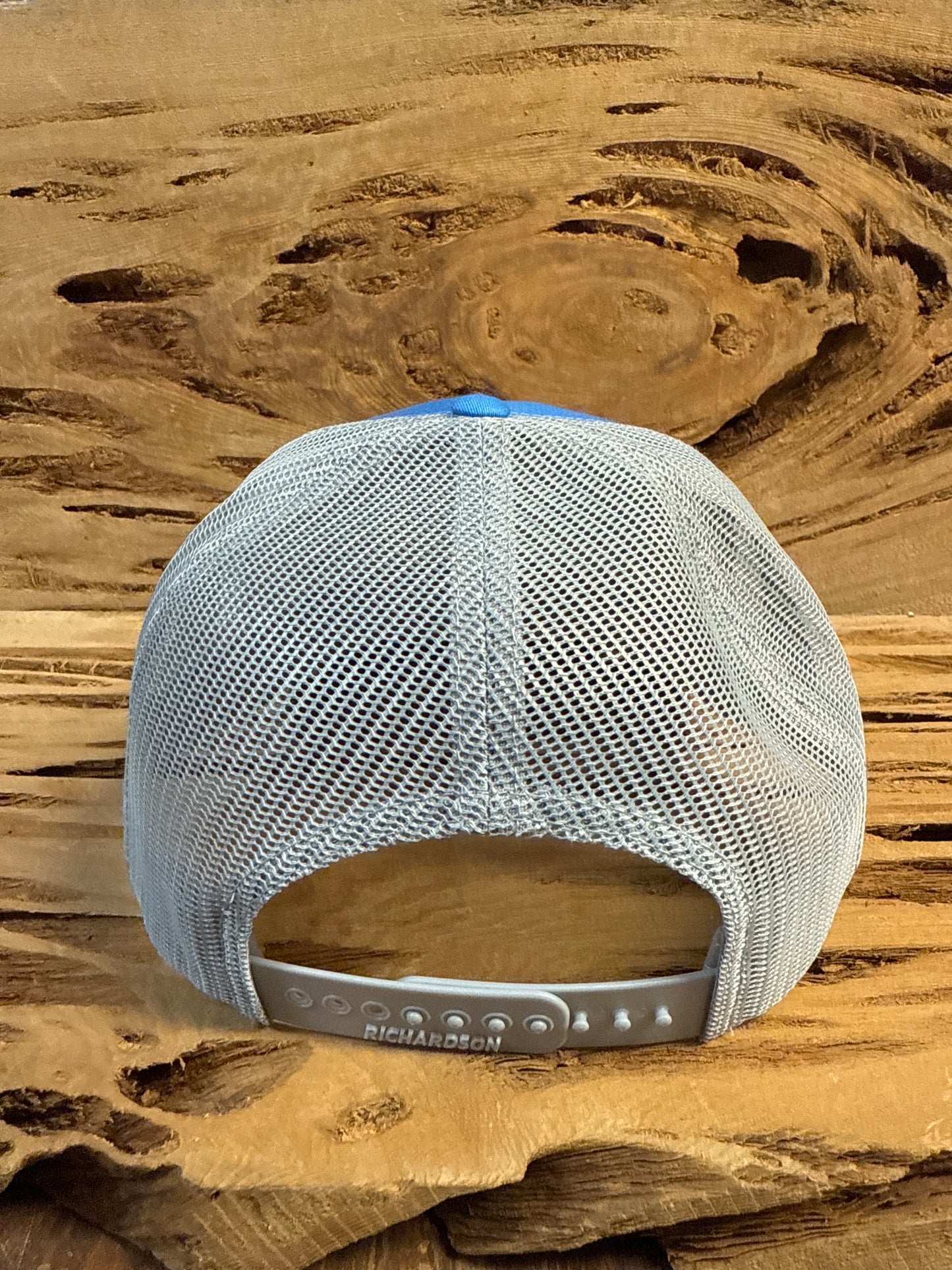 Mesh Back Cap with Logo Patch - Columbia blue/Grey