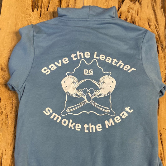 Tomahawk Steak Hoodie - Steel Blue