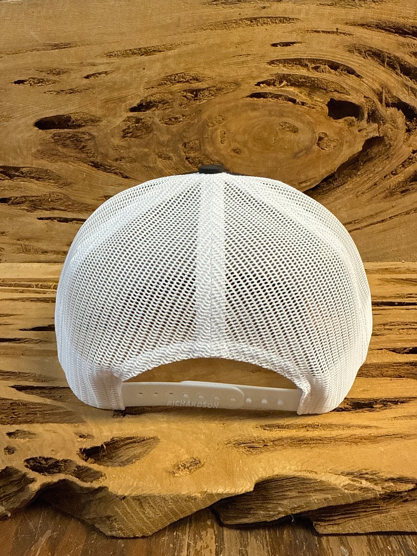 Mesh Back Cap with Logo Patch - Black/White