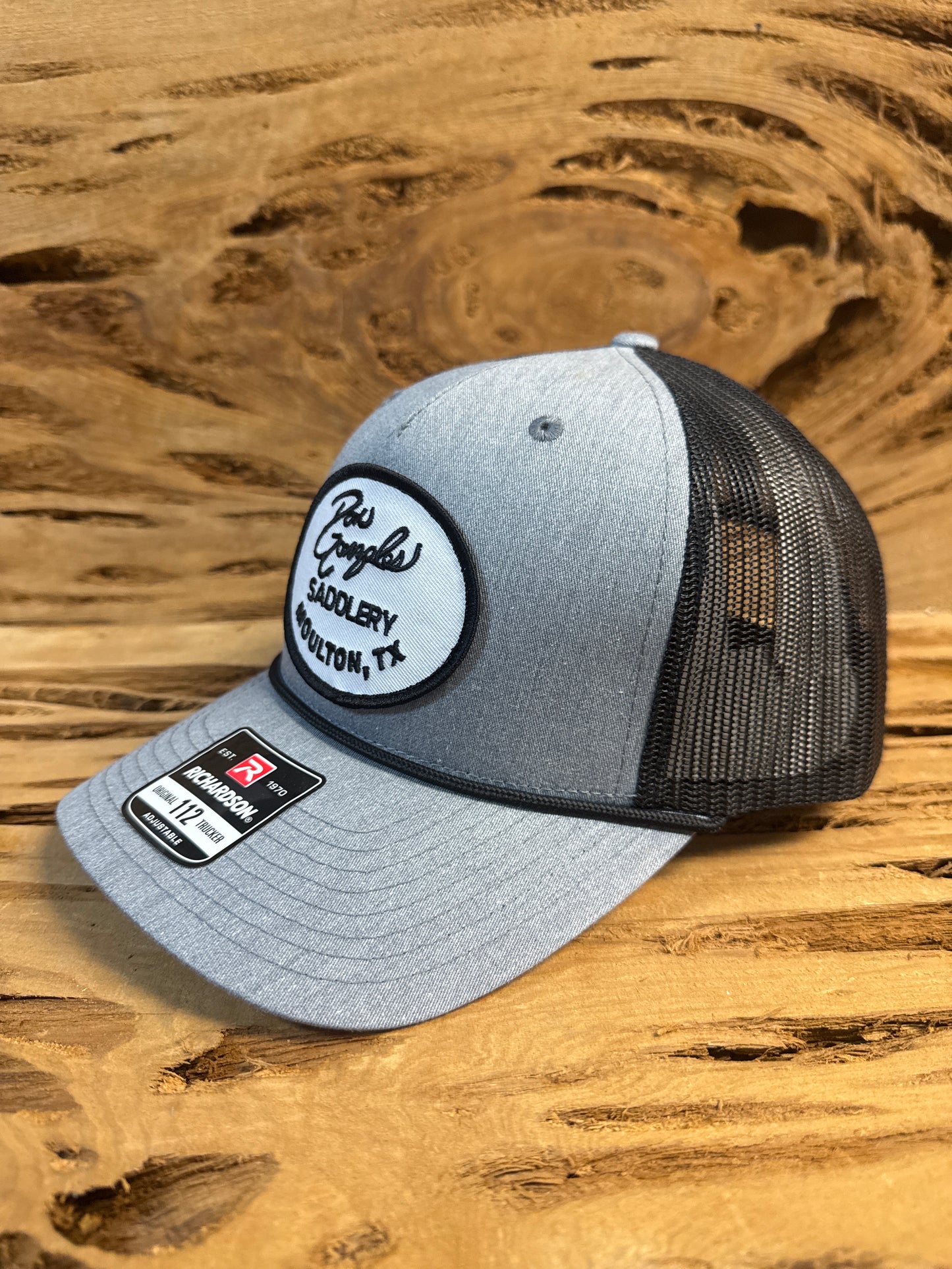 Mesh Back Cap with Rope/Patch - Grey/Black