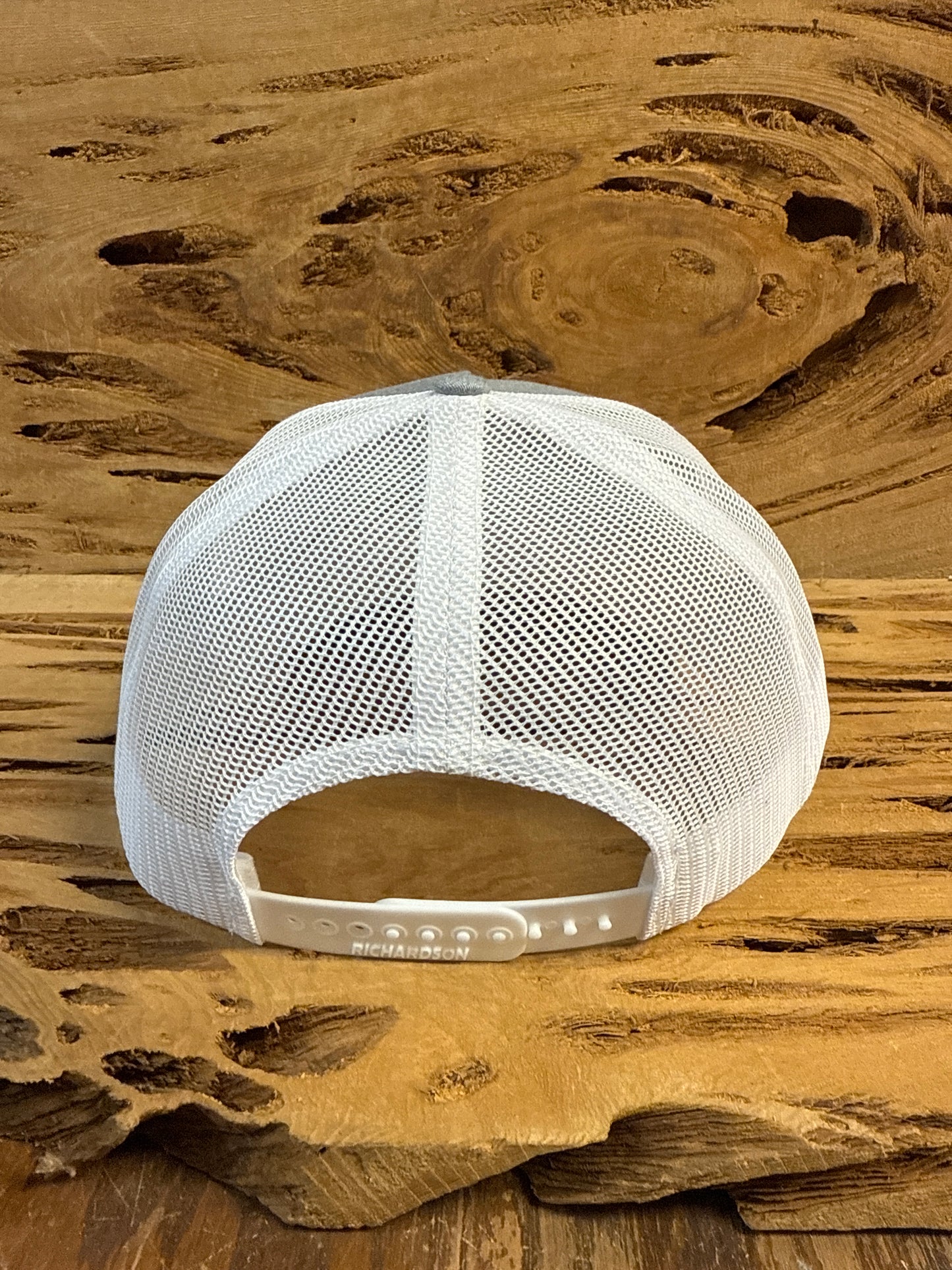 Mesh Back Cap with Rope/Patch - Grey/White