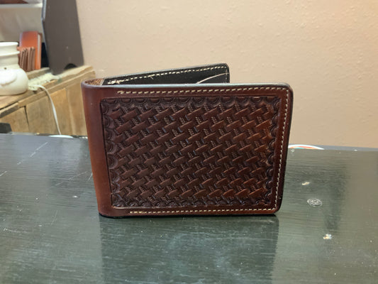 Bifold Wallet-Basket Stamped