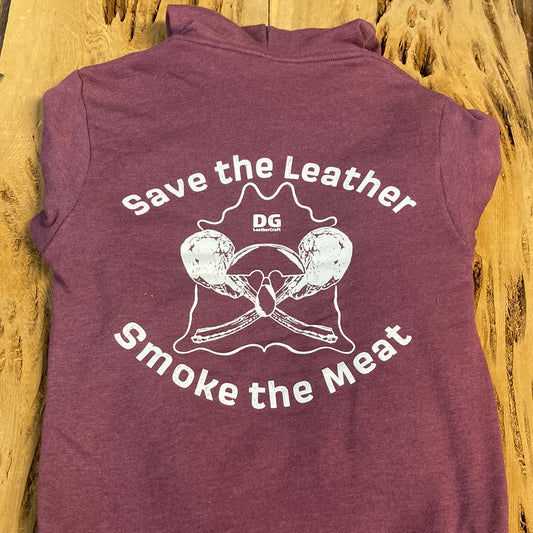 Tomahawk Steak Hoodie - Heather Maroon