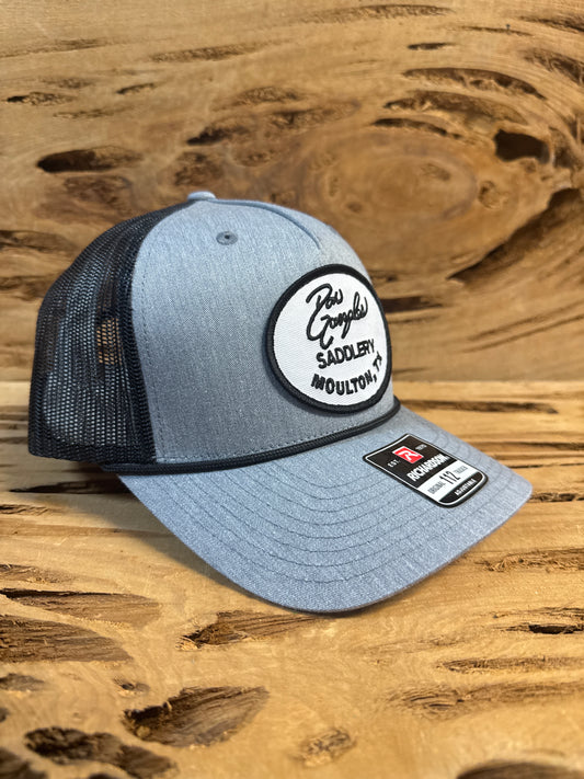 Mesh Back Cap with Rope/Patch - Grey/Black