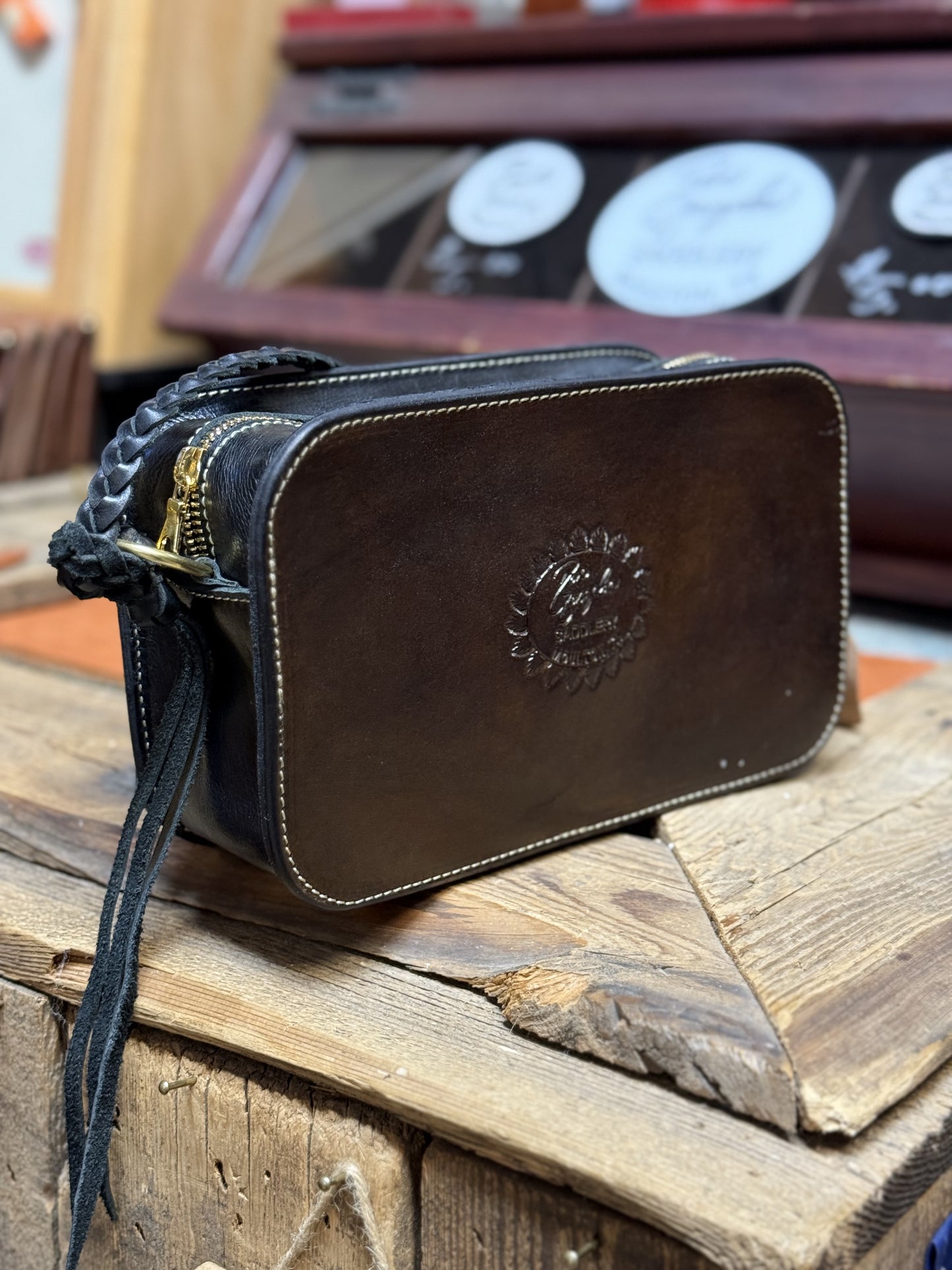 Chocolate Corner Floral Crossbody