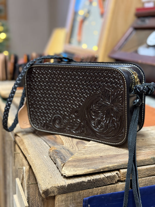 Chocolate Corner Floral Crossbody