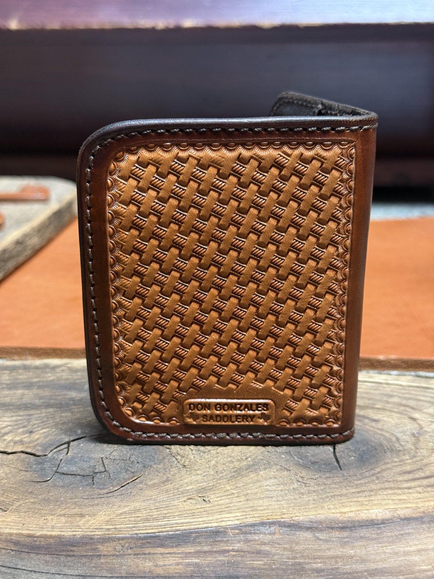 Compact Card Wallet-Floral Two Toned