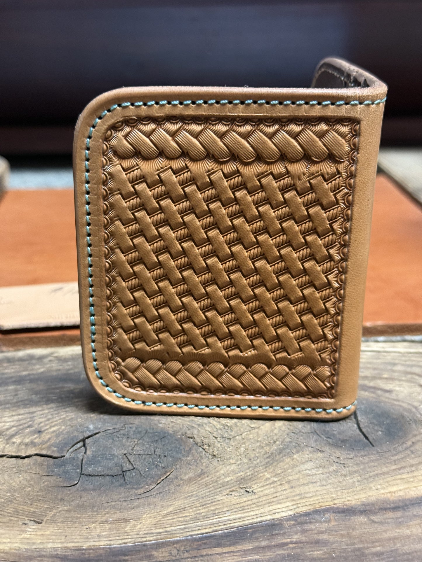 Compact Card Wallet-Basket/Braid