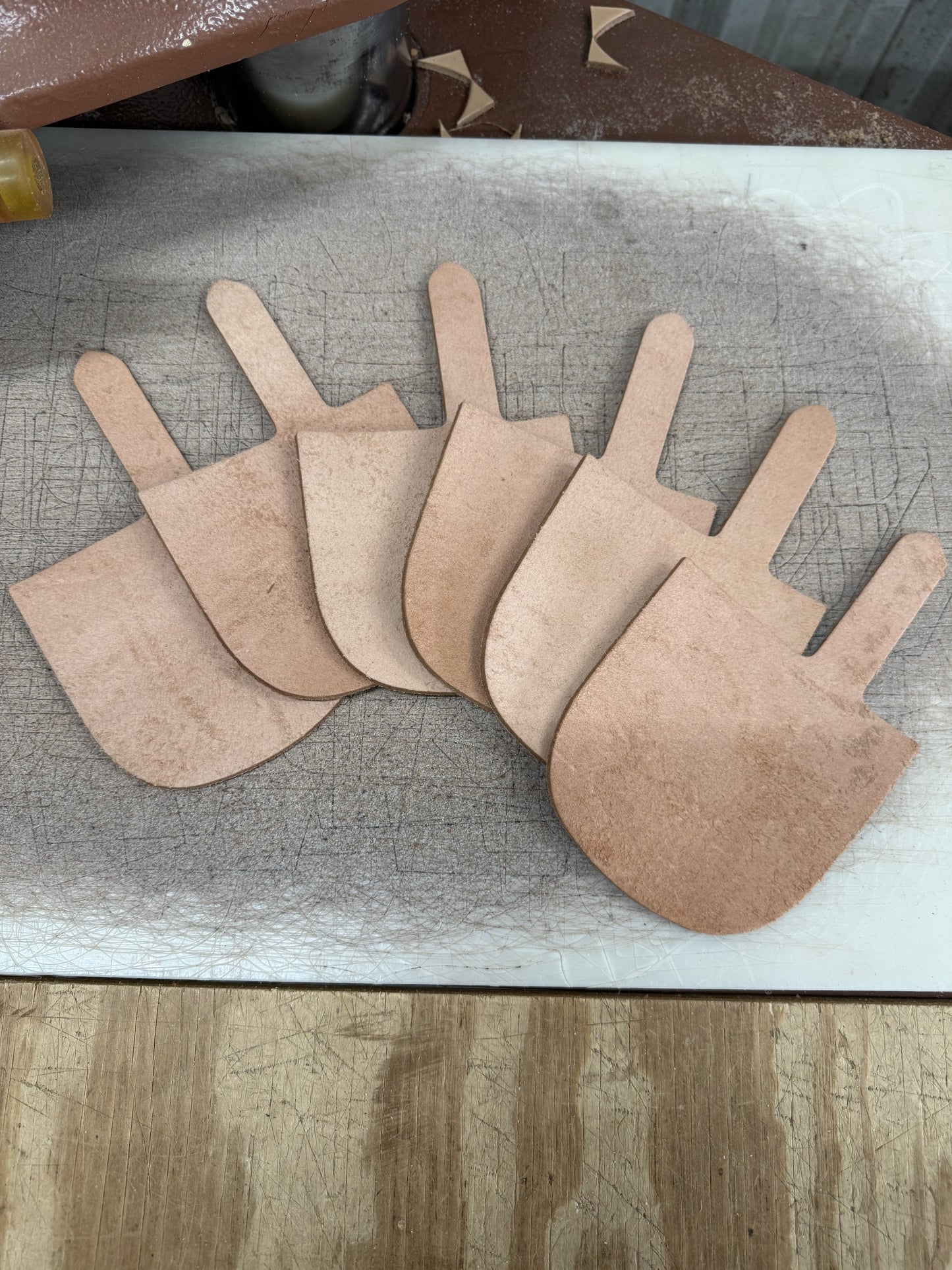 Rough Out Fold Over Knife Sheath Material 6 Pack