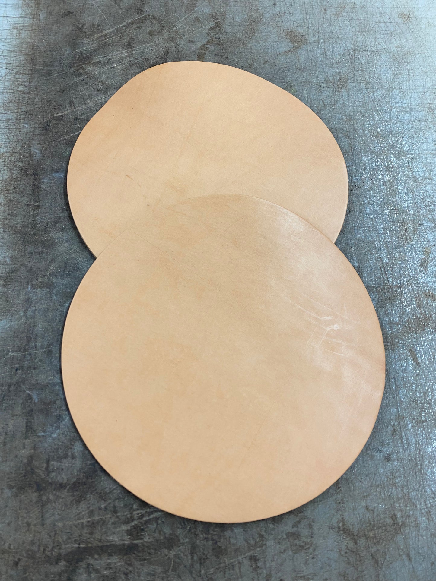 10” Round Leather Material