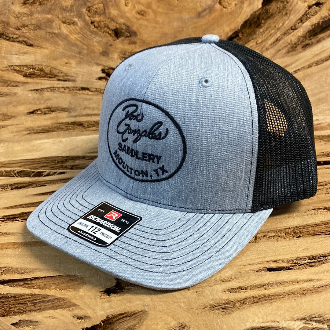 Mesh Back Caps with DGS Logo - Heather/Black