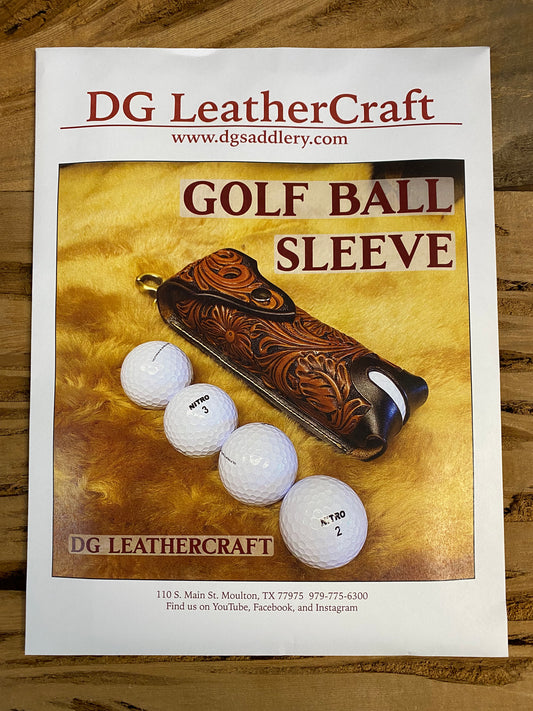 Golf Ball Sleeve Pattern PRINTED