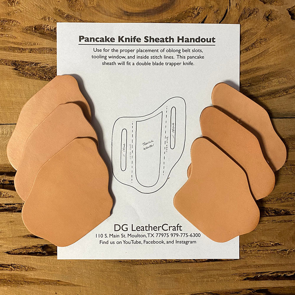 Trapper Pancake Knife Sheath Material 3 Pack