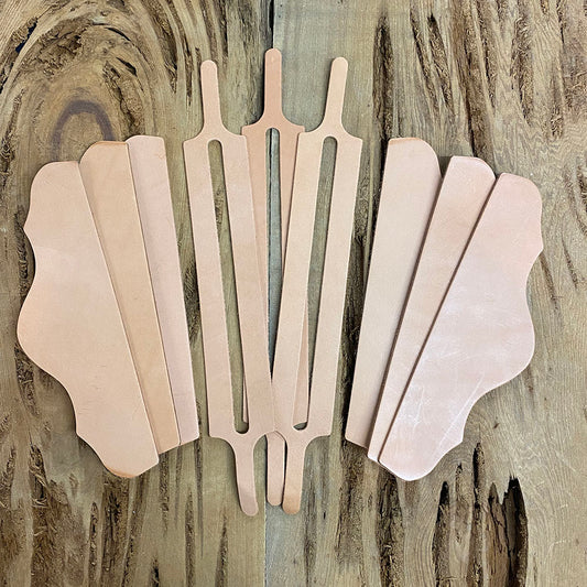 Wristlet Purse Veg Tanned Parts - 3 pack