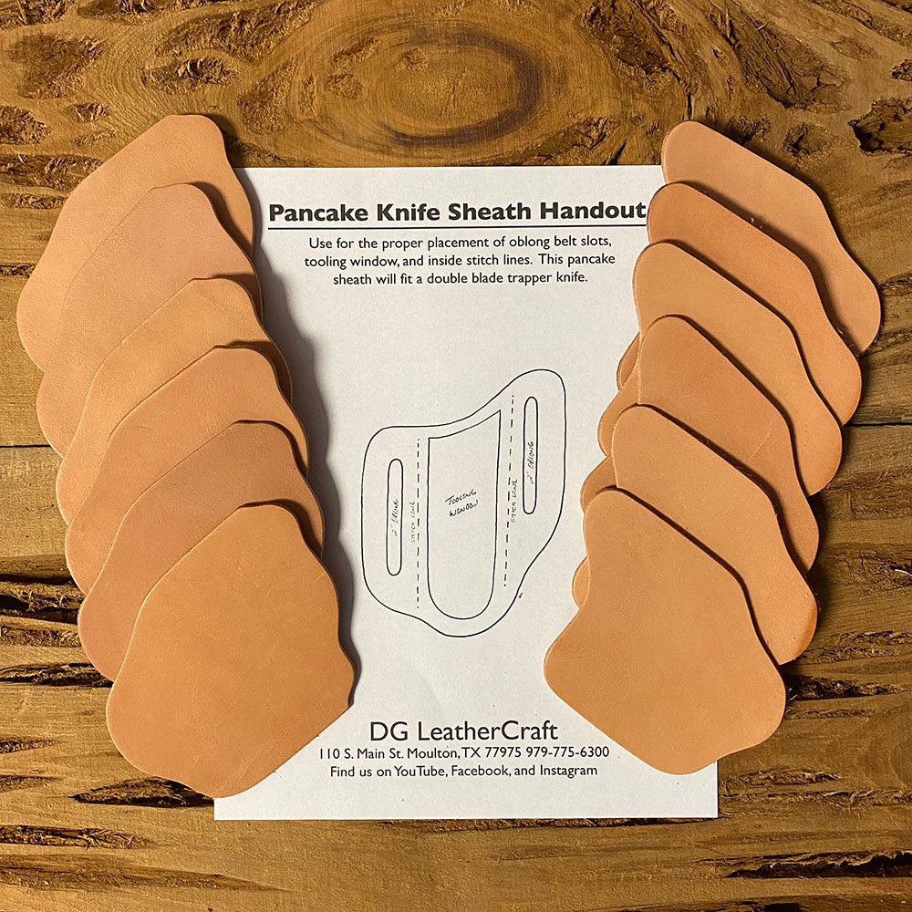 Trapper Pancake Knife Sheath Material 6 Pack