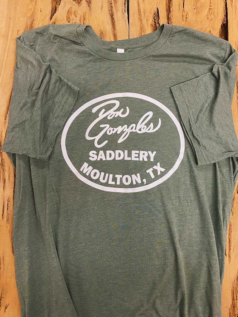 DG Saddlery Logo Tshirt - Military Green