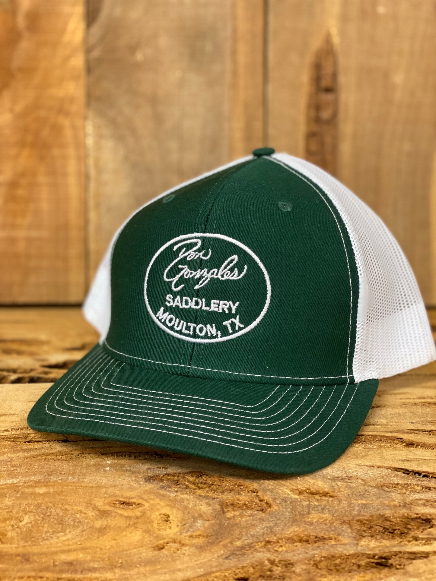 Mesh Back Caps with DGS Logo - Green/White