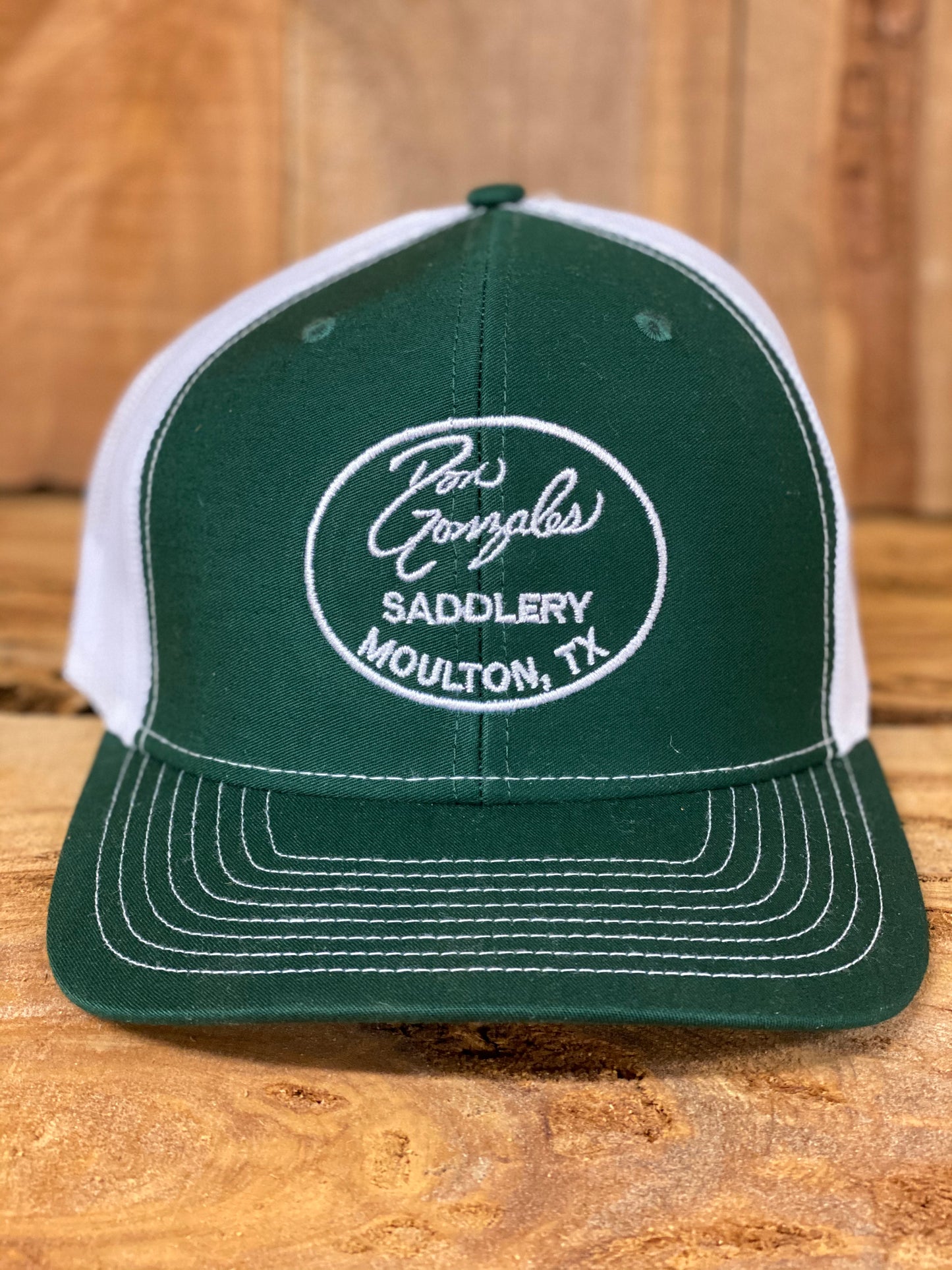 Mesh Back Caps with DGS Logo - Green/White