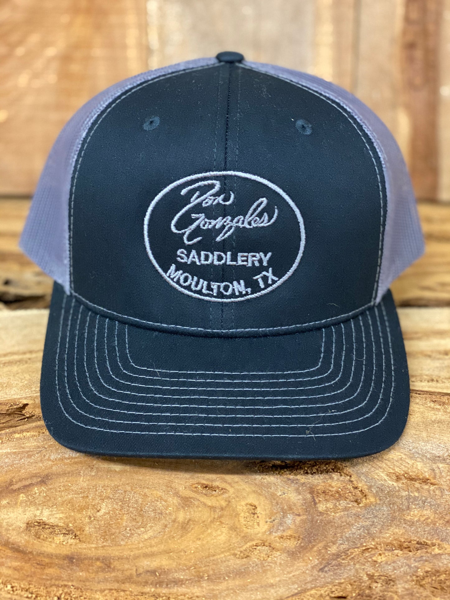 Mesh Back Caps with DGS Logo - Black/Grey