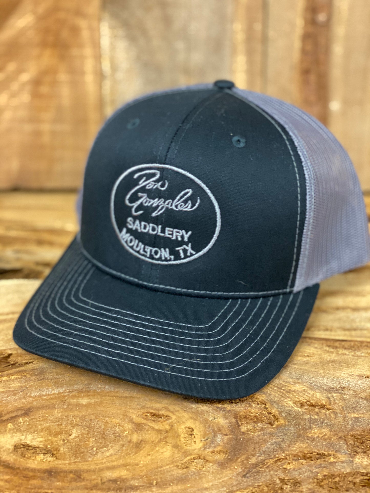 Mesh Back Caps with DGS Logo - Black/Grey