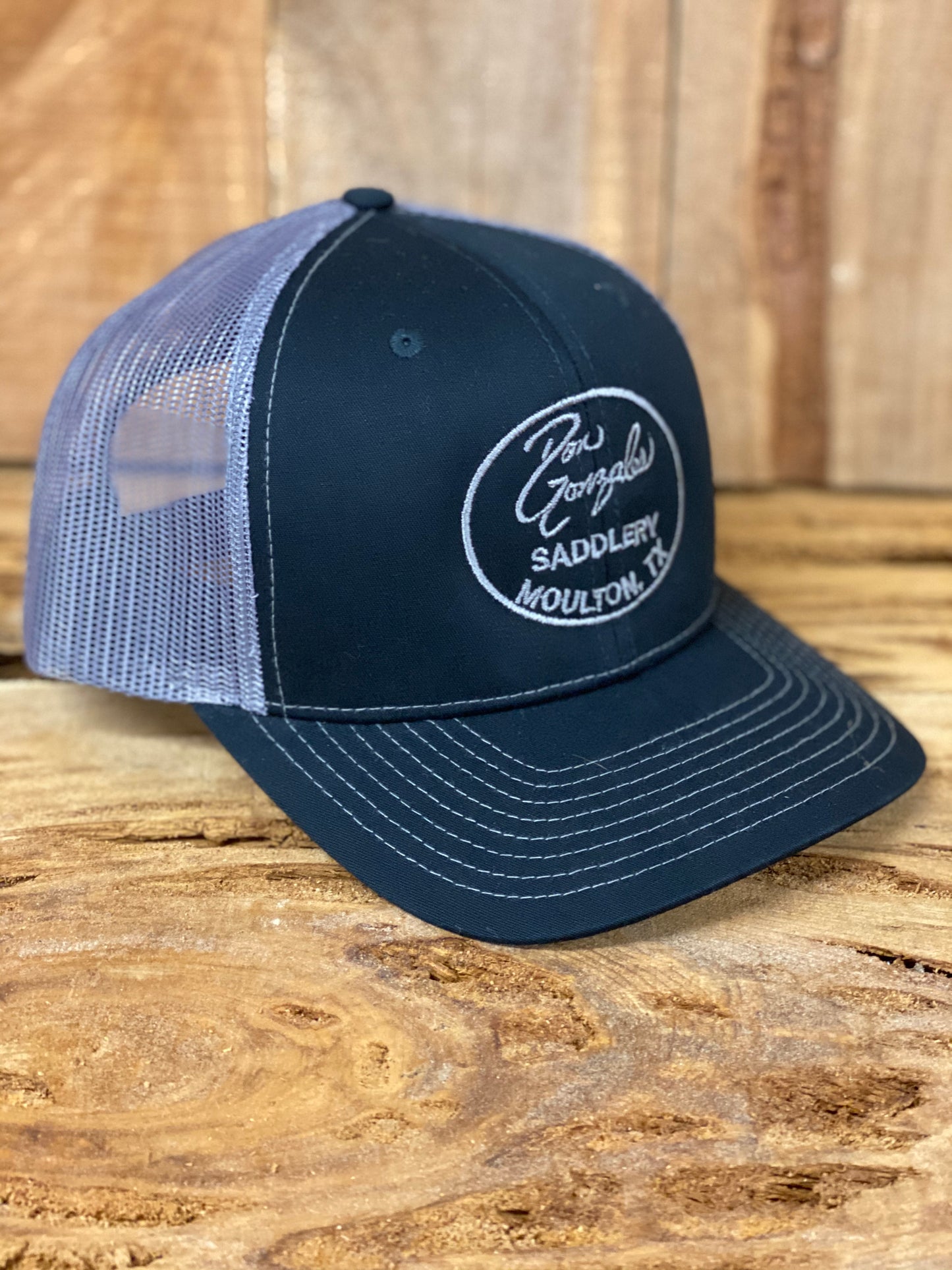 Mesh Back Caps with DGS Logo - Black/Grey