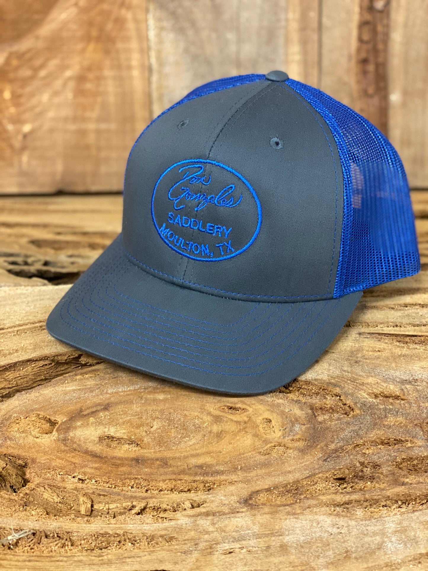 Mesh Back Caps with DGS Logo - Grey/Blue