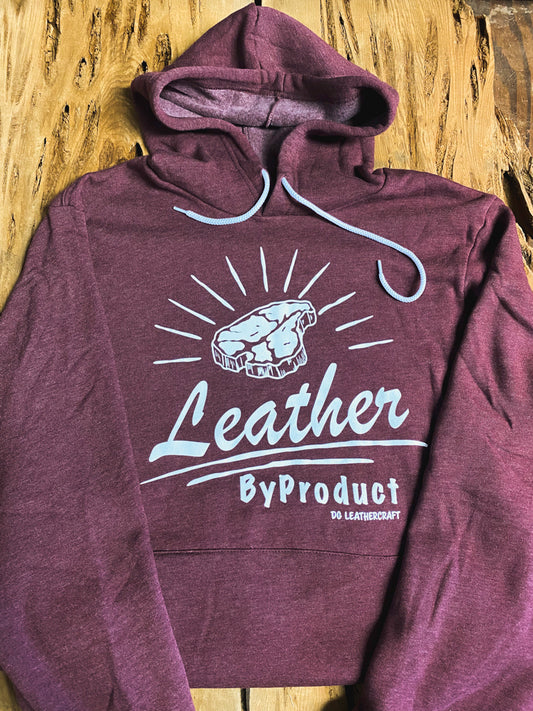 "Leather ByProduct" Hoodie - Heather Maroon