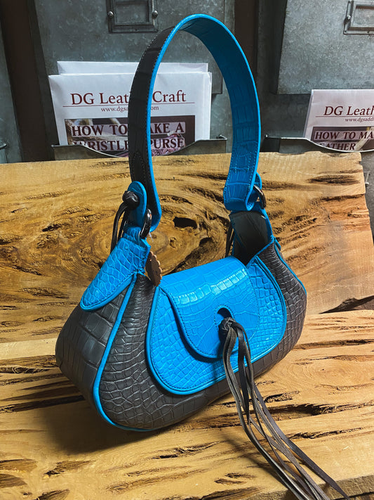 American Alligator Kidney Bean Purse