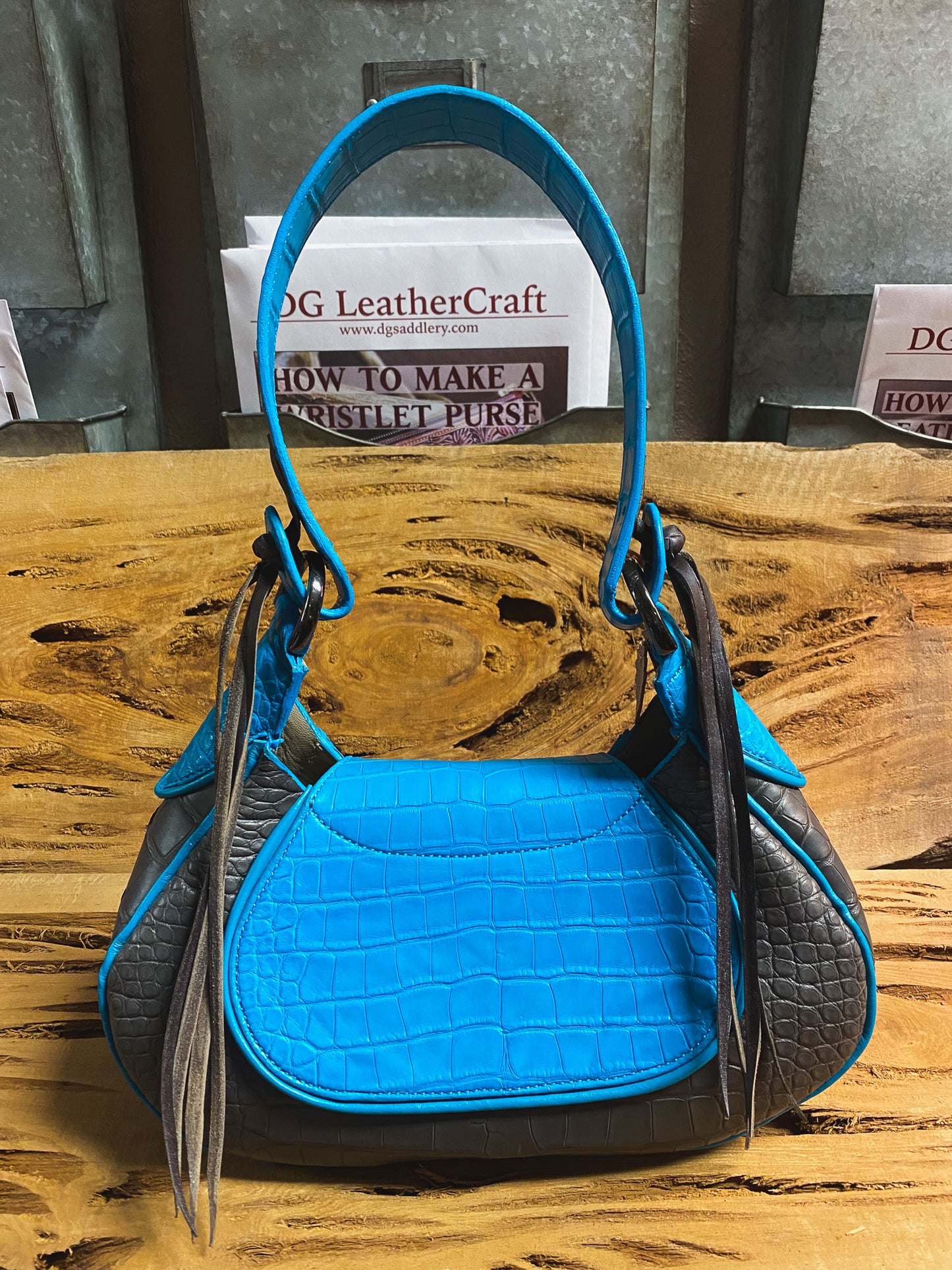 American Alligator Kidney Bean Purse