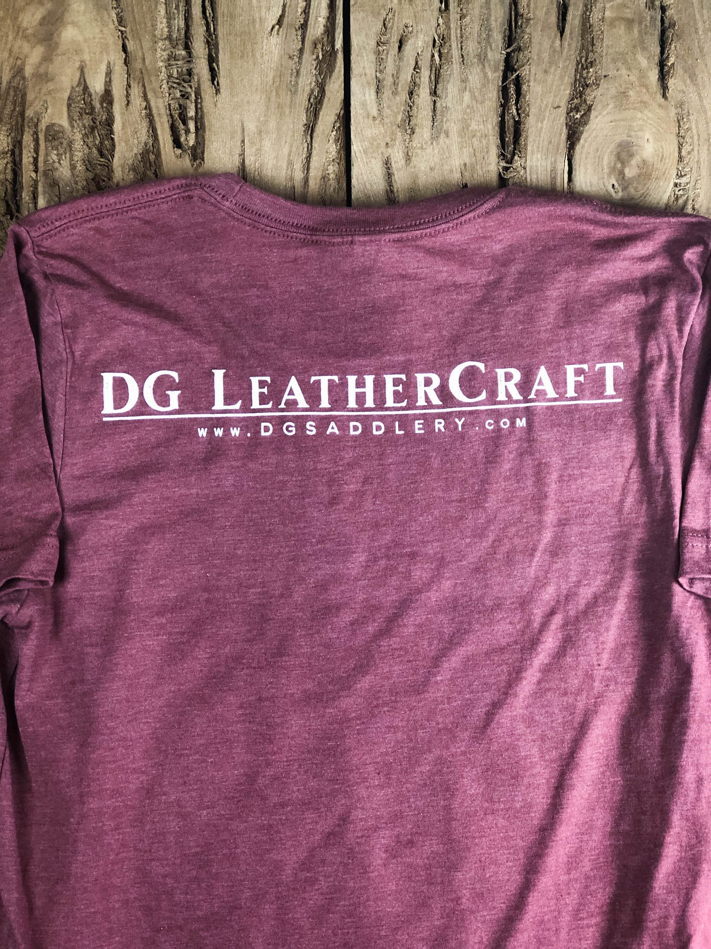 DG LeatherCraft "Leather" Graphic T-Shirt -Clay