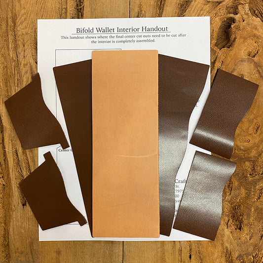Bifold Wallet Material Pack - Antique Brown
