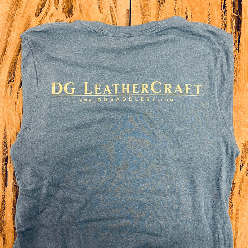 "I Love Cows" Tshirt - Heather Slate Color