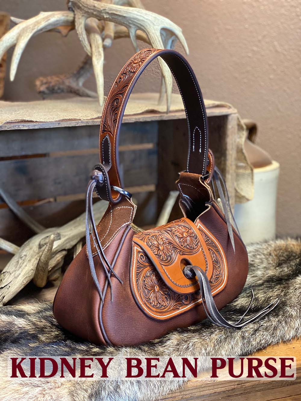 Brown patterned kidney bag for sale in Co. Dublin for €22 on DoneDeal