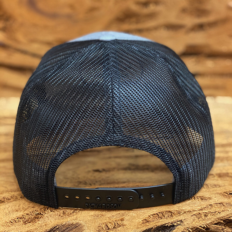 Mesh Back Caps with DGS Logo - Grey/Black/RED