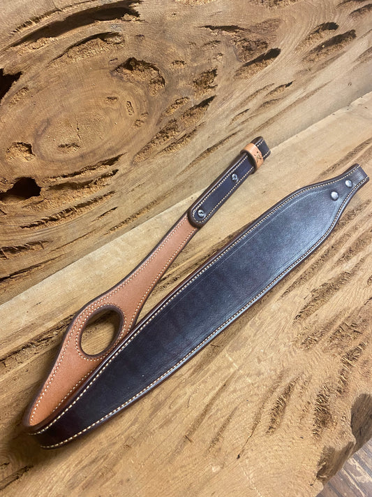 Plain Thumbhole Gunsling-Dark Brown