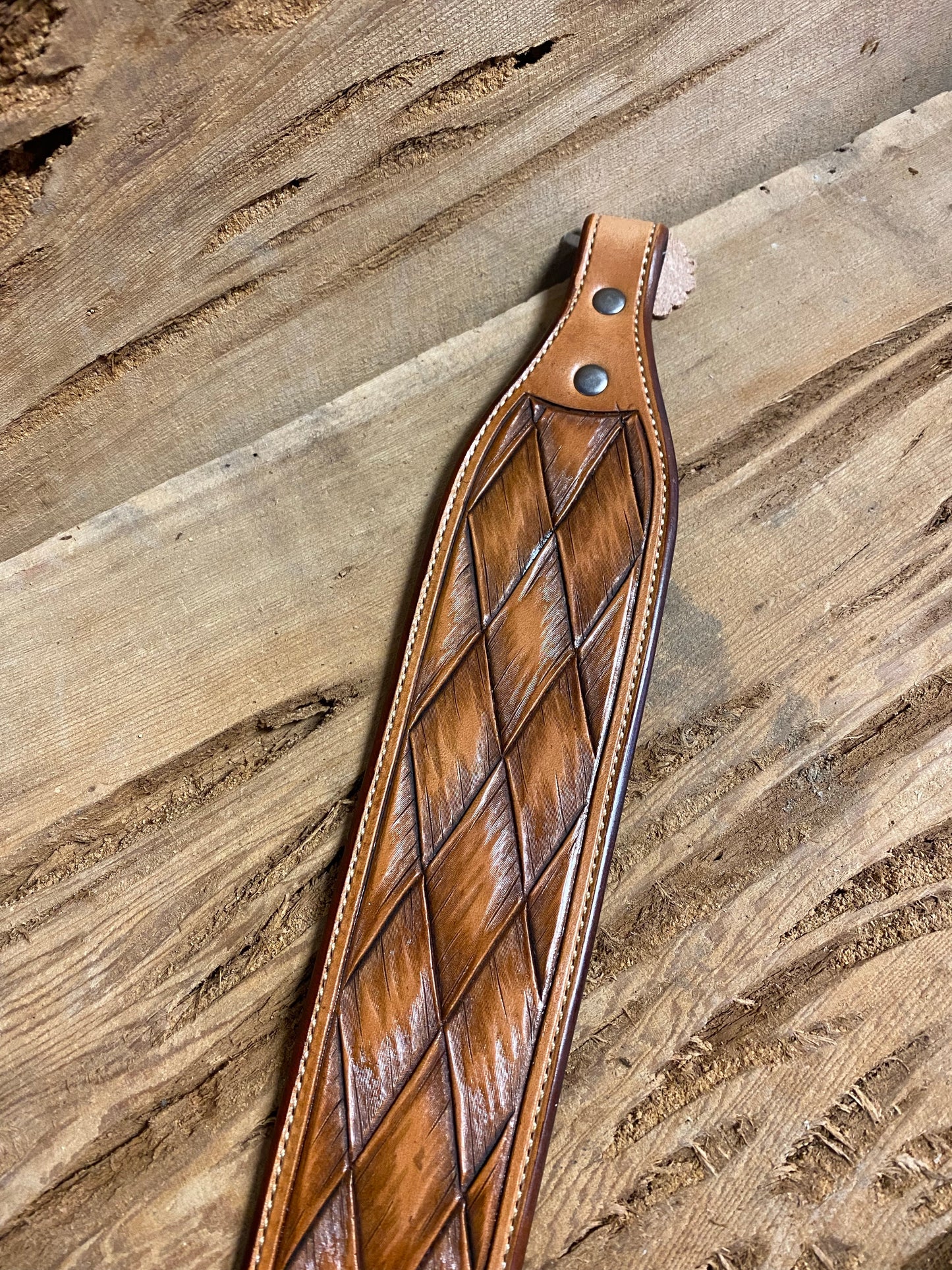 Large Basket Tooled Gunsling
