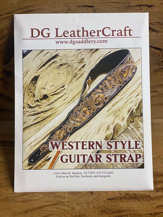 Western Style Guitar Strap Pattern PRINTED