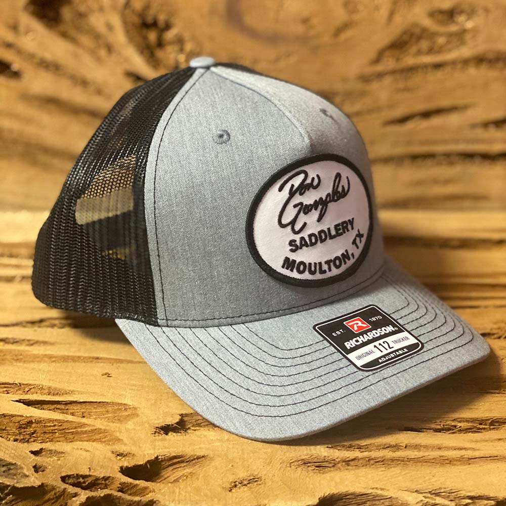 Mesh Back Cap with Logo Patch - Grey/Black