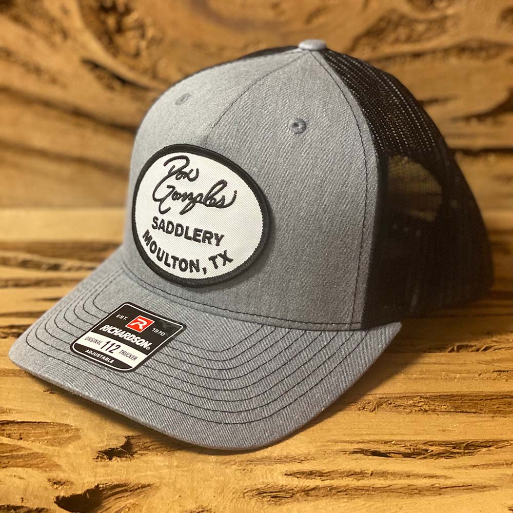 Mesh Back Cap with Logo Patch - Grey/Black