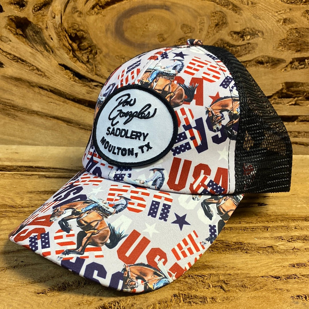 Women’s Pony Tail Cap - USA Western