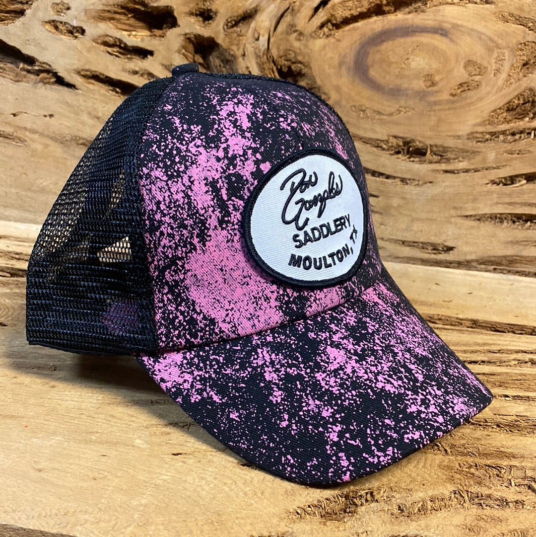 Women’s Pony Tail Cap - Pink Paintball