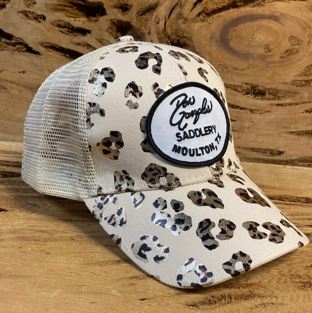 Women’s Pony Tail Cap - Cheetah Tan