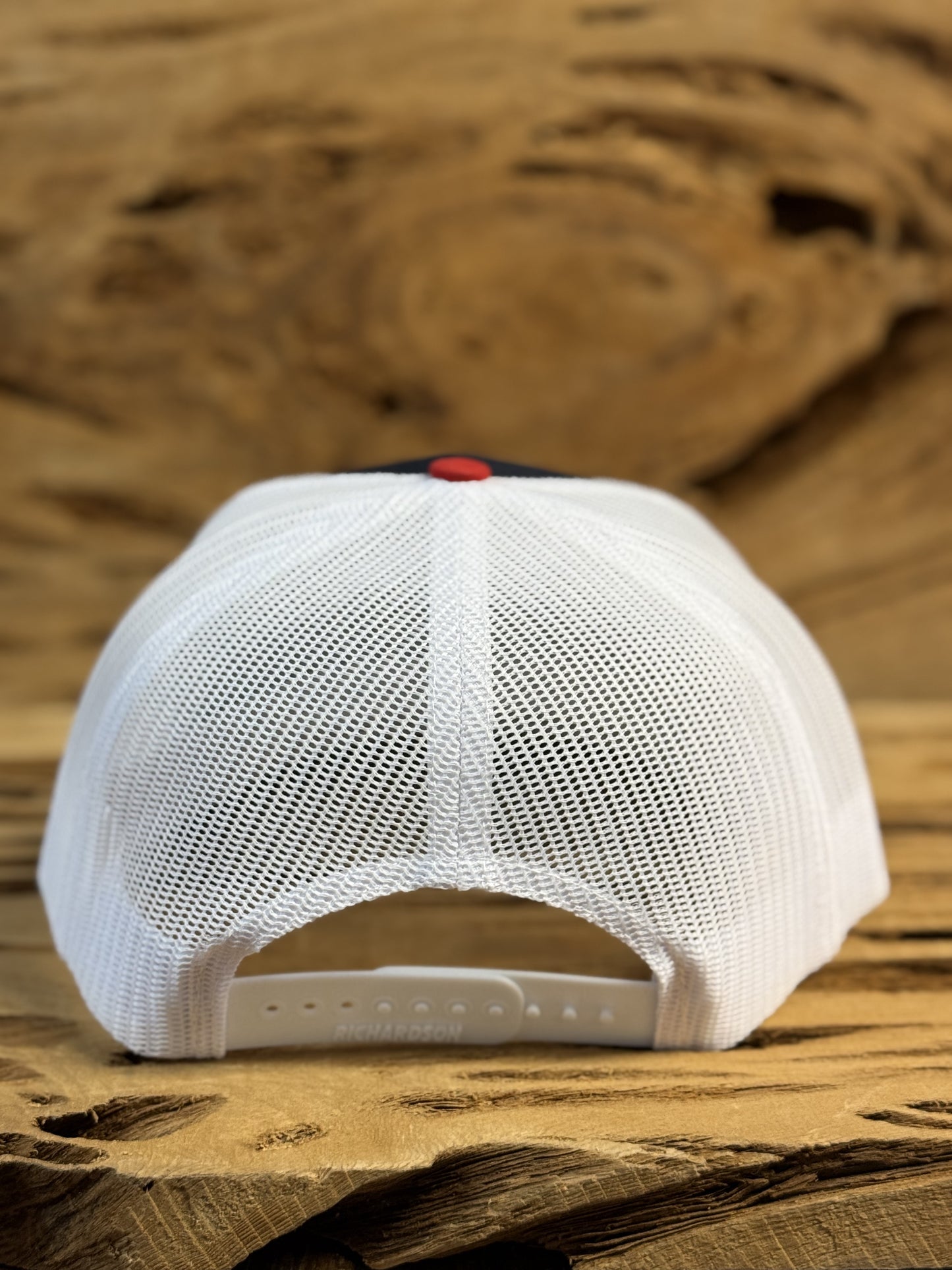 Mesh Back Caps with DGS Logo - Red/White/Navy