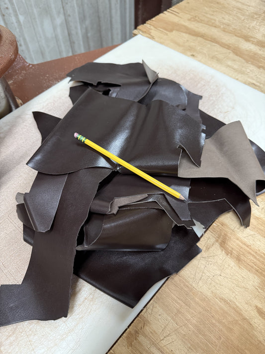 Scrap Goat Skin-Dark Brown