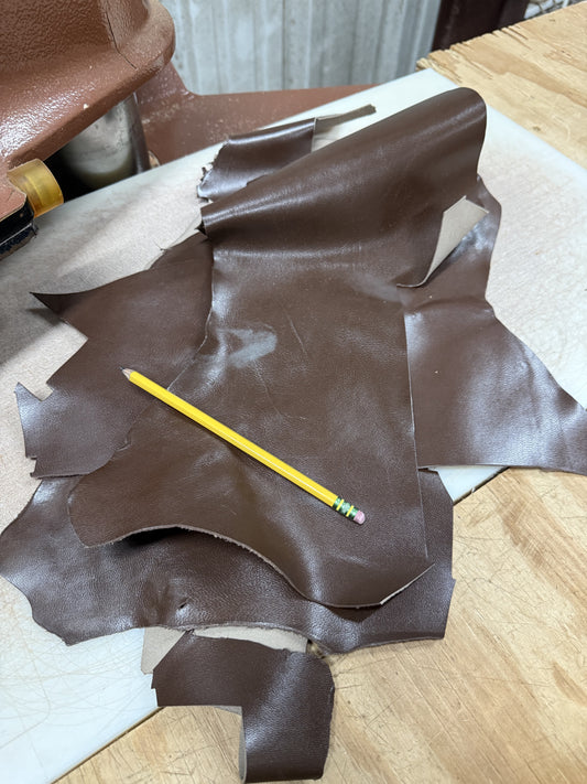 Scrap Goat Skin-Tobacco