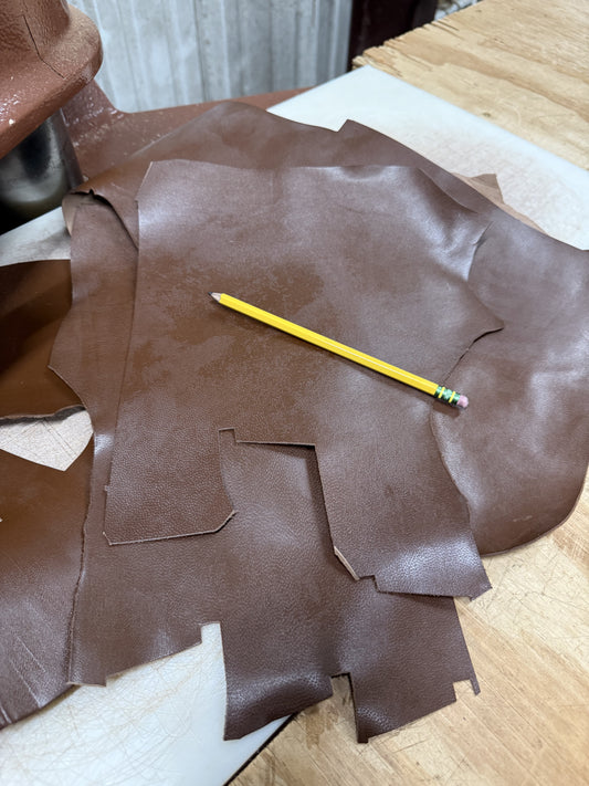 Scrap Goat Skin-Antique Brown