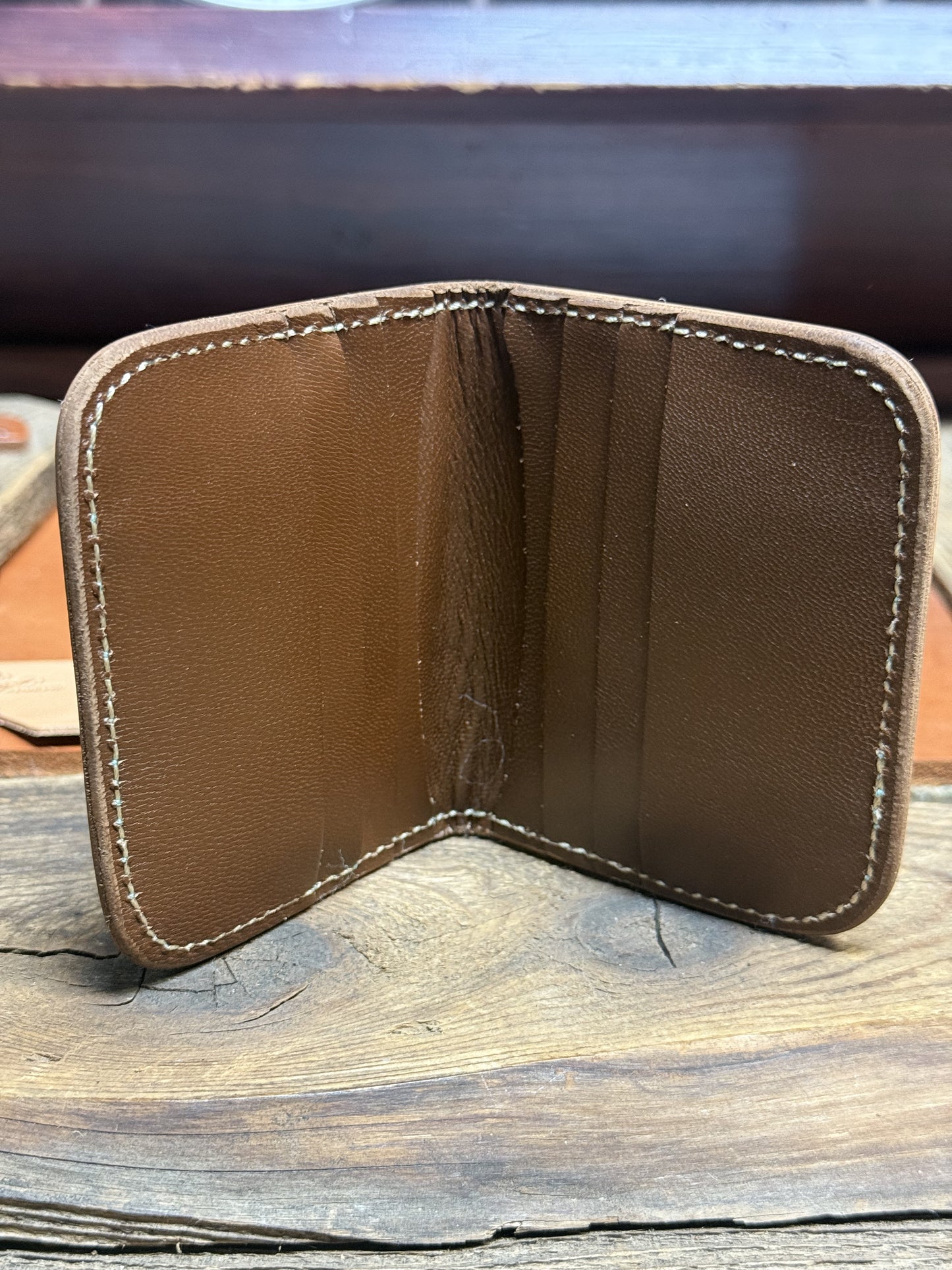 Compact Card Wallet-Basket/Braid