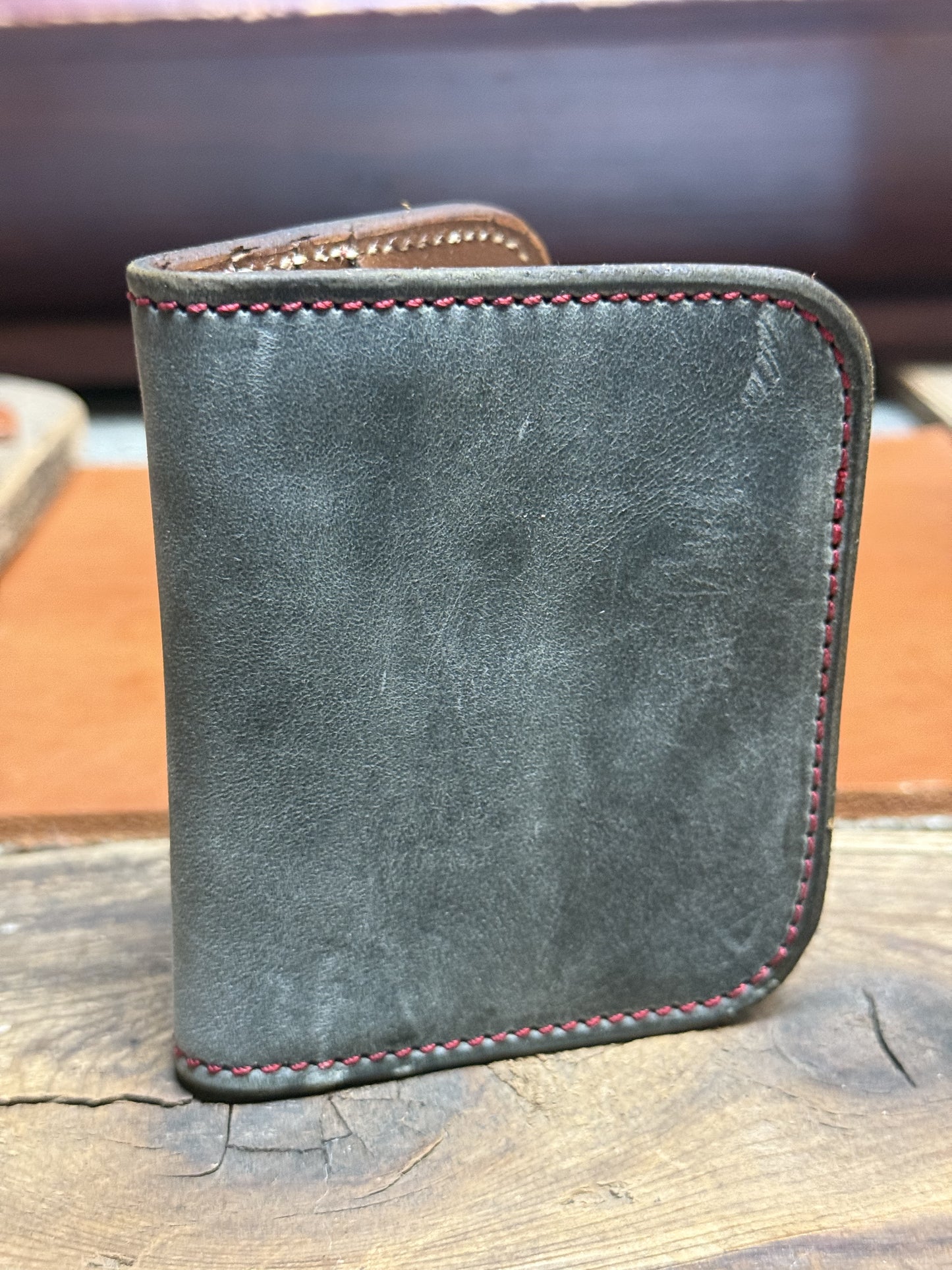 Grey Compact Card Wallet