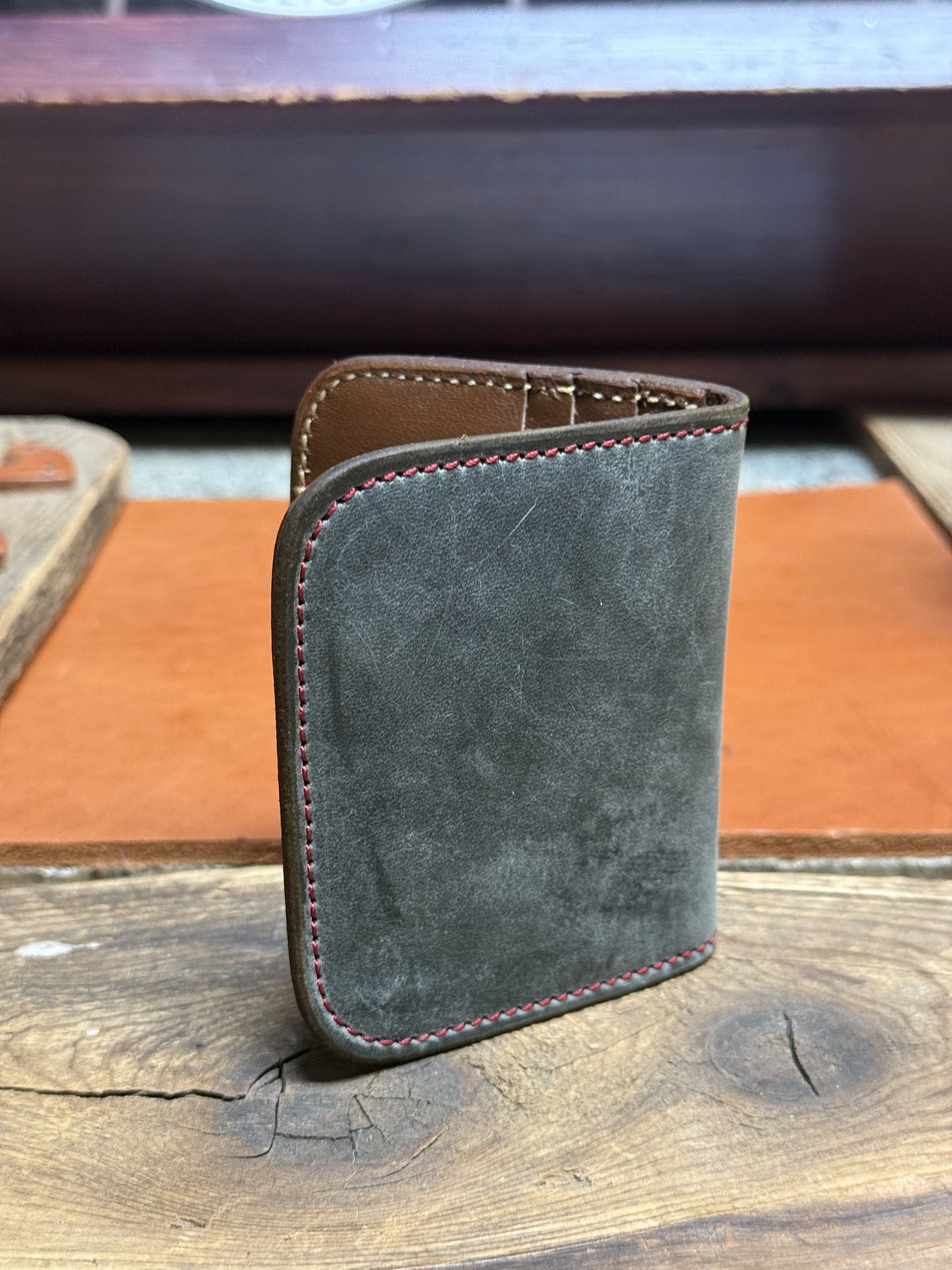 Grey Compact Card Wallet