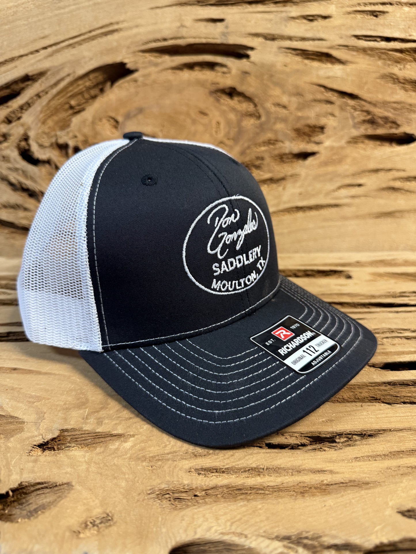 Mesh Back Caps with DGS Logo - Black/White